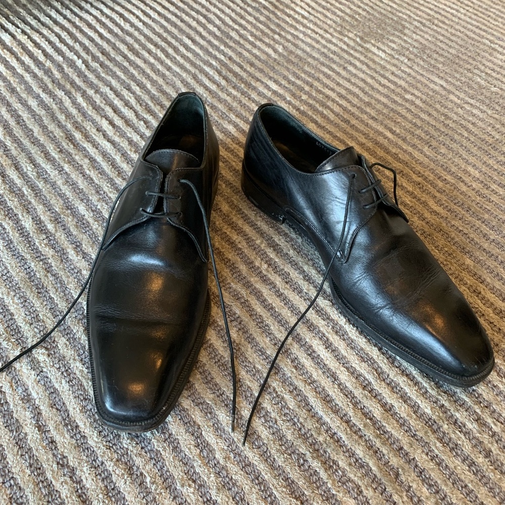 Ermenegildo Zegna men’s black dress shoes